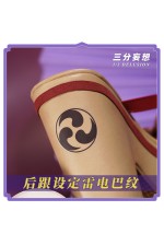 1/3 Delusion Genshin Impact Raiden Ei Shogun Japanese Geta Sandals Cosplay Shoes